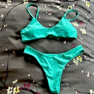 Turquoise swimsuit